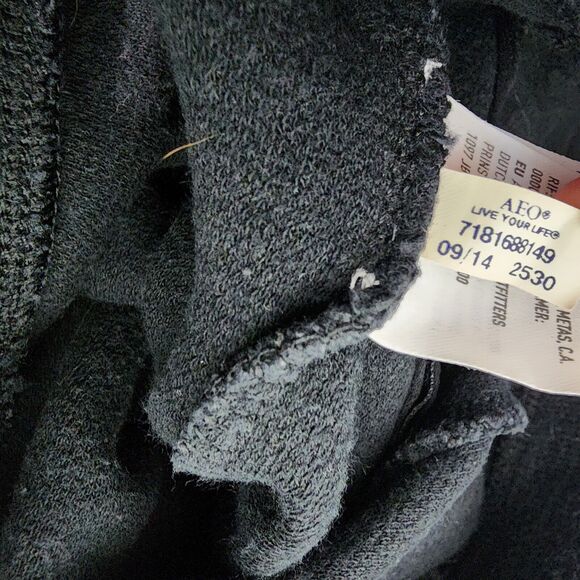 American Eagle Women Jogger Pants Medium Zip Pocket High Rise Drawstring Ankle - Picture 11 of 11